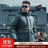 龙牙四代龙牙守护者重型战术防寒羽绒服冬季加厚保暖鹅绒服外套 深灰绿 M 175/96A 161-175斤
