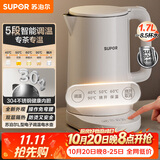 苏泊尔（SUPOR）电水壶 家用电热水壶 烧水壶 多段调温 恒温水壶 304不锈钢精控健康电水壶调奶器SW-17J76A