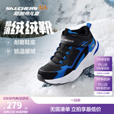 Skechers斯凯奇儿童秋冬休闲男女童二棉鞋轻质加绒保暖靴405222L/302583L 男童/黑色/宝蓝色/BKRY 33