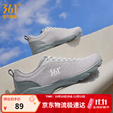 361°运动鞋男鞋秋冬新品防泼水耐磨防滑加绒黑色通勤鞋运动减震跑步鞋 循环灰/石墨灰 41