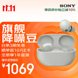 索尼（SONY）WF-1000XM5 真无线蓝牙降噪耳机 高清通话防水降噪豆耳麦 网课办公游戏搭档 礼物送男女友学生孩子 铂金银