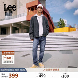 Lee726标准中腰直筒丹宁回潮中蓝色男牛仔裤