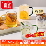 富光玻璃杯水杯子茶杯具凉水杯牛奶啤酒果汁杯子耐高温马克杯家居馆