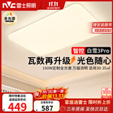 雷士（NVC）吸顶灯客厅灯大主灯卧室灯具高端led全光谱护眼白雪3Pro智能款