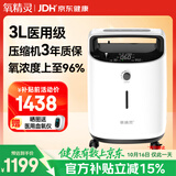 氧精灵3L升医用制氧机家用吸氧机老人专用孕妇便携氧气机323W