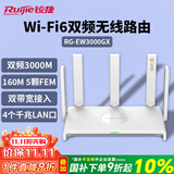 锐捷睿易千兆WiFi6无线路由双频3000M RG-EW3000GX 160M频宽 双WAN口 MESH组网