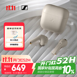 森海塞尔（Sennheiser）ACCENTUM Open 真无线耳机 蓝牙无线耳机半入耳式 奶油白 礼物 适用苹果华为