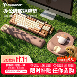 镭拓（Rantopad）硅胶TOTO腕托鼠标垫 人体工学护腕手托 办公电竞游戏fps顺滑防滑电脑桌垫 卡通可爱水豚 卡皮巴拉