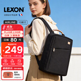 乐上（LEXON）时尚轻便双肩背包13.3英寸书包商务笔记本电脑包女士旅行包梦幻黑