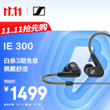 森海塞尔（Sennheiser）IE300 高保真HiFi音乐耳机有线耳机耳挂 入耳式耳机 黑色 礼物