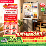荣事达（Royalstar）200升小冰箱小型家用出租房办公室宿舍双开门两门电冰箱节能省电低音钛深灰R200