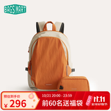 BAGSMART双肩包轻行背包男女轻便出游通勤大容量出差学生书包电脑包旅行包 橙色（可容纳16英寸笔记本）