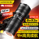 神火（SupFire）GT60-R手电筒强光超亮长续航远射军流明灯户外家专用穿天炮20000
