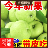 启程生鲜陕西头茬青苹果新鲜采摘清脆多汁 带箱4斤净重3.5斤70mm