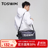TOSWIM拓胜游泳包干湿分离男女防水收纳包斜跨背包健身运动包 黑色猎手