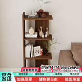 时黛家居转角书架简易落地置物架家用床头书柜一体靠墙拐角架子