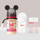 贝亲（Pigeon）新生儿奶瓶女宝套装 玻璃160ml+ppsu240ml经典米妮 适用0-6个月