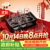青苹果白酒杯分酒器套装 加厚玻璃品鉴杯二两杯分酒壶饭店待客家用