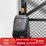 稻草人男士随身旅行休闲单肩斜挎包手机背包骑行时尚胸包通勤挂包大容量