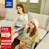 唐狮（TonLion）2026短袖T恤女半袖chic宽松好看穿搭舒适宽松上衣