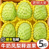 壹萌果蔬释迦果新鲜【顺丰次日达】凤梨释迦果番荔枝热带水果节日送礼 3斤精品果【单果150g+】净重2.5斤