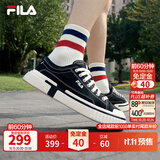 斐乐断层鞋｜FILA帆布鞋厚底男鞋夏季透气轻便运动休闲鞋 黑-BK 40