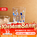 帕莎帕琦（Pasabahce）进口玻璃杯钢化耐热牛奶杯奶茶饮料泡茶杯570ML1只蓝色印花42287