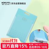 国誉(KOKUYO)A4手提式风琴包淡彩曲奇学生竖款资料册5层6袋蓝色1个WSG-DFC65B3C文件收纳收纳方便