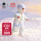 babycare儿童羽绒服秋冬白鸭绒保暖童装轻薄宝宝外穿婴儿爬服 薄荷天空 80