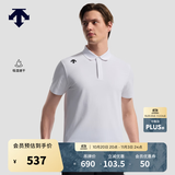 迪桑特（DESCENTE）DESCENTE迪桑特TRAINING系列男士吸湿速干D-TOUGH短袖POLO衫新品 WT-白色 2XL (185/104A)