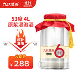九江双蒸米香型白酒 自饮泡酒米酒53度6年原浆纯粮酒4L散酒人参药材养生酒