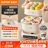 苏泊尔（SUPOR）电炖锅 煲汤锅电炖盅隔水炖辅食陶瓷燕窝家用全自动多功能锅蒸炖一体2.5L分体可拆新款DZ25YC889