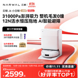 云鲸【保价11.11】J6小白鲸经典款 扫地机器人扫拖一体自动清洗 活水履带洗地机水箱