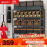 溢彩年华 1.2米重型货架家用仓储物架多功能收纳架落地架子家用置物架2608