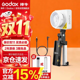 神牛（Godox）ML100R全彩补光灯可调便携夜拍灯户外控制室电影视频摄像灯 ML100R Kit2套装【NPF电池手柄】