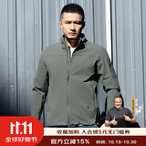 龙牙隐之飞狼战术立领夹克商务简约挺阔外套户外运动休闲保暖通勤百搭 深灰绿 S 170/92A（120-140斤）