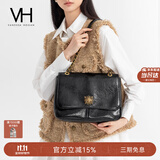 VANESSA HOGAN VH女包复古邮差包油蜡牛皮单肩包通勤斜挎大容量托特包生日礼物