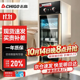 志高（CHIGO）商用毛巾消毒柜美容院理发店大型衣服浴巾臭氧紫外线中温干燥保洁柜 ZTP380Y