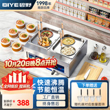 碧野（BIYE）台式煮面炉商用 煮面机电热煮粉煮面桶麻辣烫汤河粉关东煮云吞饺子锅 4孔煮面锅 JPX-D4ZM