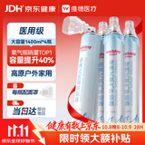 维德（WELLDAY）氧气瓶便携式供氧器孕妇老人吸氧机高原应急旅游氧气罐1400ml*4