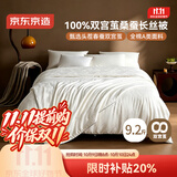 京东京造100%桑蚕丝被双宫茧 被芯蚕丝春秋被子四季通用-子母被200x230cm
