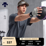 迪桑特（DESCENTE）TRAINING系列男士抗菌宽松短袖针织衫 CC-炭灰色 XL (180/100A)