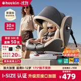 Heekin舒悦新生婴幼儿童安全座椅汽车用0-6-12岁宝宝车载可坐躺通风加热 舒悦-基础MAX款-云深灰【加配:透气坐垫+遮阳棚+侧保护】