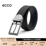 爱步（ECCO）男士皮带 金属针扣腰带男 皮带 9105892 黑色/午夜蓝910589291158 120cm