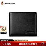 暇步士（Hush Puppies）钱包男士牛皮短款休闲钱夹驾驶证包票夹生日礼物
