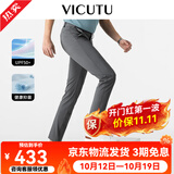 威可多（VICUTU）【冰爽抑菌】男士夏潮流休闲裤轻薄舒弹商务长裤小冰裤 浅灰（休闲裤） 36