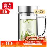 富光双层玻璃杯高硼硅男女士办公大容量茶水分离耐热泡茶水杯子带把手
