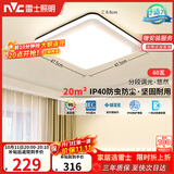 雷士（NVC）卧室吸顶灯现代简约灯具北欧护眼创意IP40高显指悠然