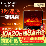 WeWarm【UV除菌99.9%】壁炉取暖器家用暖风机仿真炭火电暖器室内外大面积速热冷暖风机轻音节能1908NUV