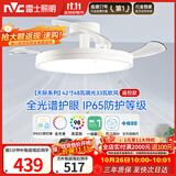 雷士（NVC）LED照明枕边风风扇灯北欧餐厅卧室三防一体1级能效42寸48瓦
